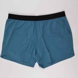 True Classic Athletic Training Shorts Teal Blue Perforated XL New